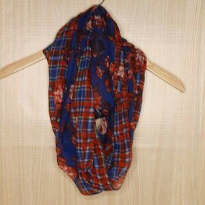 Floral & Plaid Women's Infinity Scarf